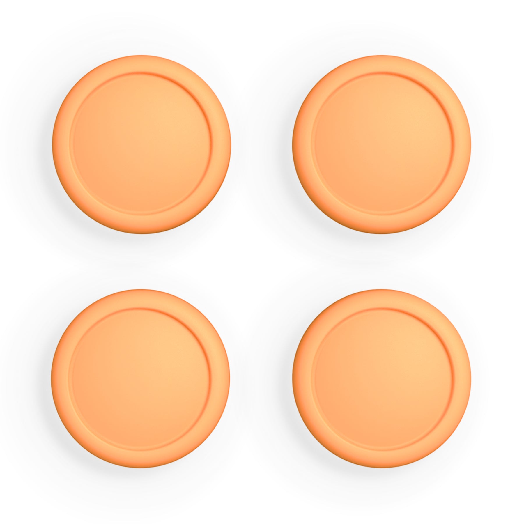 PlayVital Switch Joystick Caps, Switch Lite Thumbstick Caps, Silicone Analog Cover for Switch OLED Joycon Thumb Grip Rocker Caps for Nintendo Switch & Switch Lite - Apricot Yellow - NJM1195 playvital