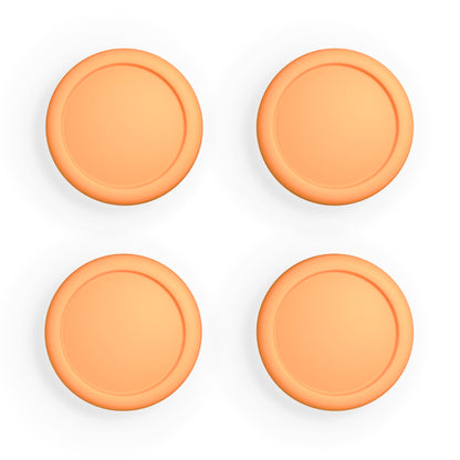 PlayVital Switch Joystick Caps, Switch Lite Thumbstick Caps, Silicone Analog Cover for Switch OLED Joycon Thumb Grip Rocker Caps for Nintendo Switch & Switch Lite - Apricot Yellow - NJM1195 playvital