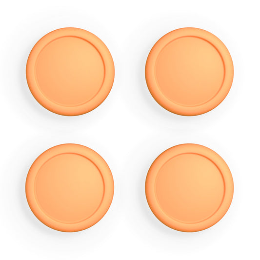 PlayVital Switch Joystick Caps, Switch Lite Thumbstick Caps, Silicone Analog Cover for Switch OLED Joycon Thumb Grip Rocker Caps for Nintendo Switch & Switch Lite - Apricot Yellow - NJM1195 playvital