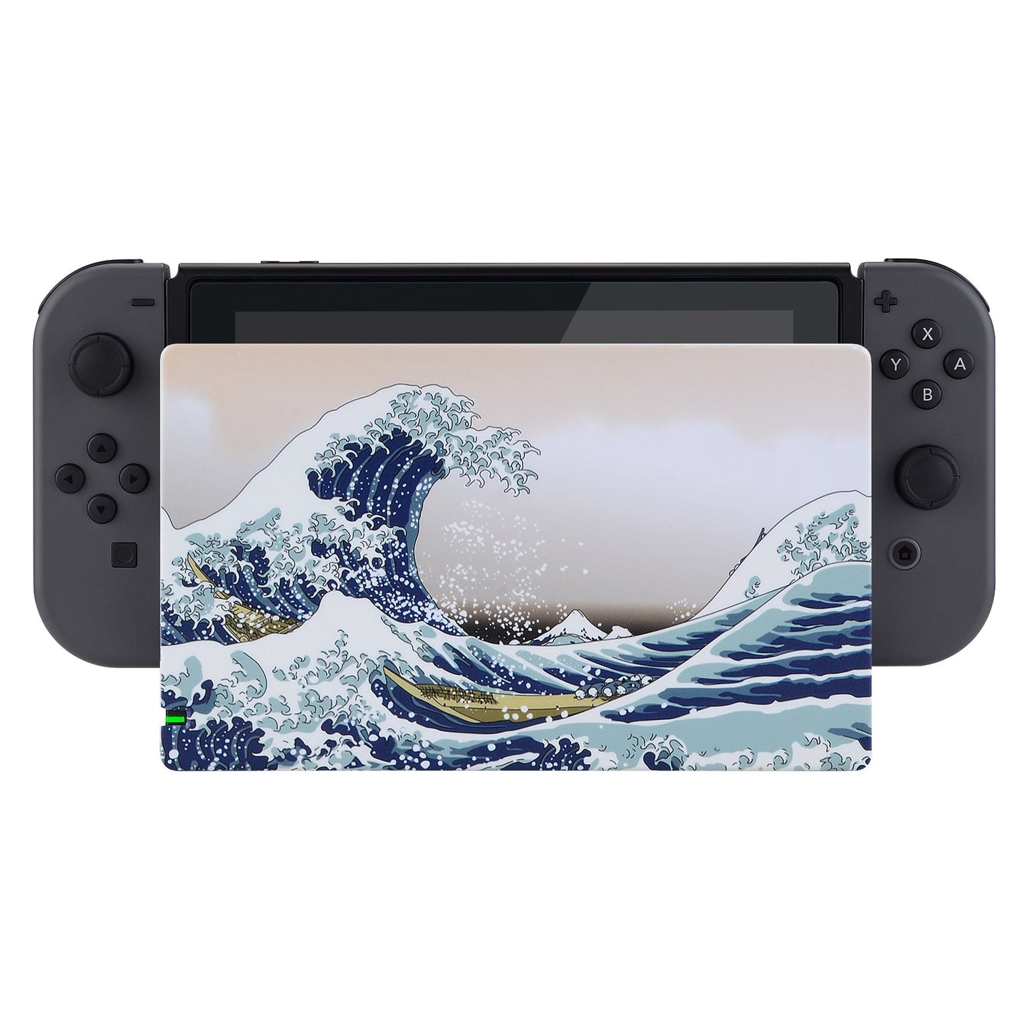 PlayVital The Great Wave Patterned Custom Protective Case for NS Switch Charging Dock, Dust Anti Scratch Dust Hard Cover for NS Switch Dock - Dock NOT Included - NTG7001 PlayVital