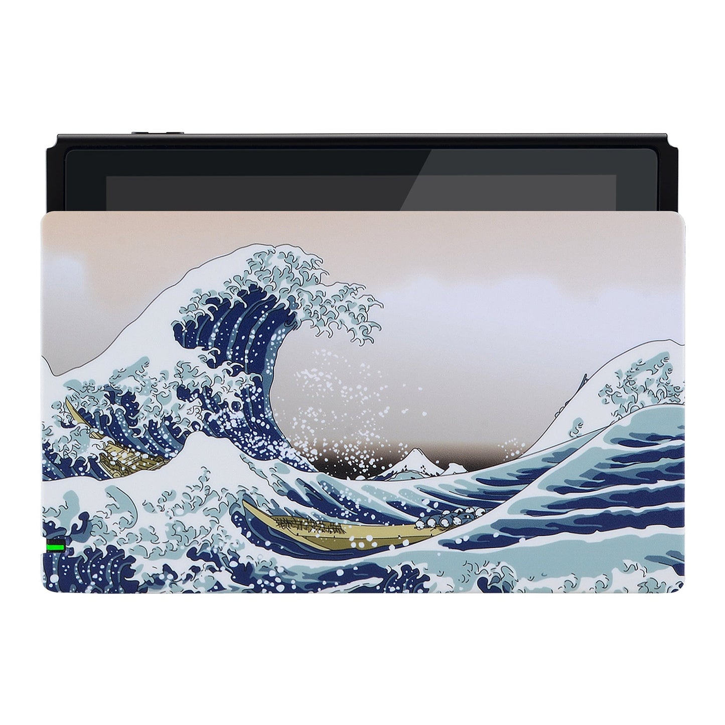 PlayVital The Great Wave Patterned Custom Protective Case for NS Switch Charging Dock, Dust Anti Scratch Dust Hard Cover for NS Switch Dock - Dock NOT Included - NTG7001 PlayVital