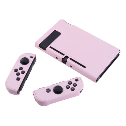 PlayVital Cherry Blossoms Pink Back Cover for Nintendo Switch Console, NS Joycon Handheld Controller Separable Protector Hard Shell, Soft Touch Customized Dockable Protective Case for Nintendo Switch - NTP312 PlayVital