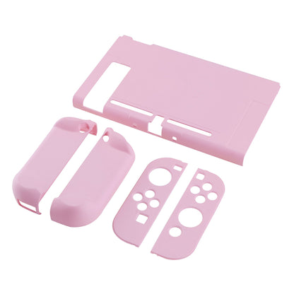 PlayVital Cherry Blossoms Pink Back Cover for Nintendo Switch Console, NS Joycon Handheld Controller Separable Protector Hard Shell, Soft Touch Customized Dockable Protective Case for Nintendo Switch - NTP312 PlayVital