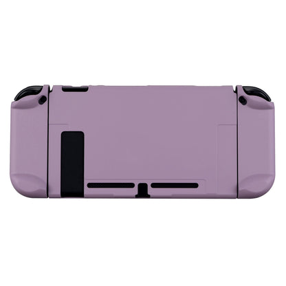 PlayVital Dark Grayish Violet Back Cover for Nintendo Switch Console, NS Joycon Handheld Controller Separable Protector Hard Shell, Soft Touch Customized Dockable Protective Case for Nintendo Switch - NTP328 PlayVital