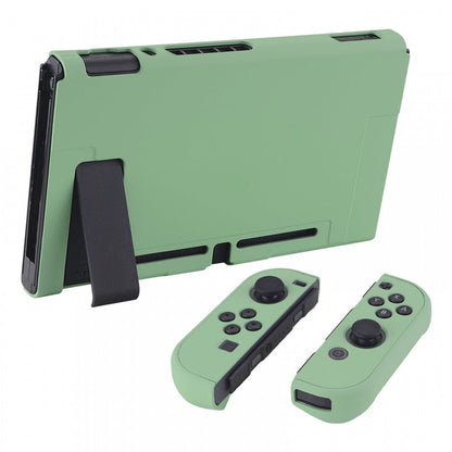 PlayVital Matcha Green Back Cover for Nintendo Switch Console, NS Joycon Handheld Controller Separable Protector Hard Shell, Soft Touch Customized Dockable Protective Case for Nintendo Switch - NTP339 PlayVital