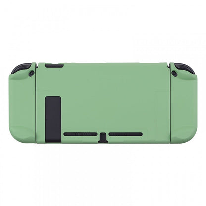 PlayVital Matcha Green Back Cover for Nintendo Switch Console, NS Joycon Handheld Controller Separable Protector Hard Shell, Soft Touch Customized Dockable Protective Case for Nintendo Switch - NTP339 PlayVital