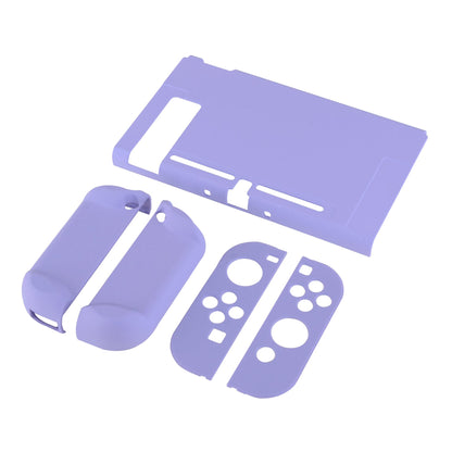 PlayVital Light Violet Back Cover for Nintendo Switch Console, NS Joycon Handheld Controller Separable Protector Hard Shell, Soft Touch Customized Dockable Protective Case for Nintendo Switch - NTP341 PlayVital