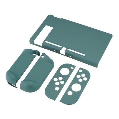 PlayVital Hunter Green Back Cover for Nintendo Switch Console, NS Joycon Handheld Controller Separable Protector Hard Shell, Soft Touch Customized Dockable Protective Case for Nintendo Switch - NTP342 PlayVital