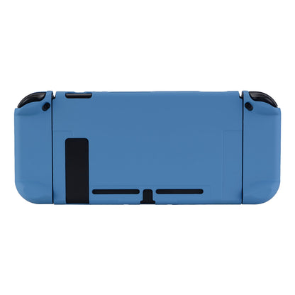 PlayVital Airforce Blue Back Cover for Nintendo Switch Console, NS Joycon Handheld Controller Separable Protector Hard Shell, Soft Touch Customized Dockable Protective Case for Nintendo Switch - NTP343 PlayVital