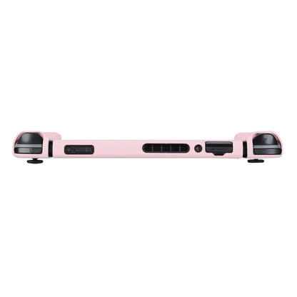 PlayVital Pink Cat Paw Back Cover for NS Switch Console, NS Joycon Handheld Controller Separable Protector Hard Shell, Dockable Protective Case with Colorful ABXY Direction Button Caps - NTT101 PlayVital