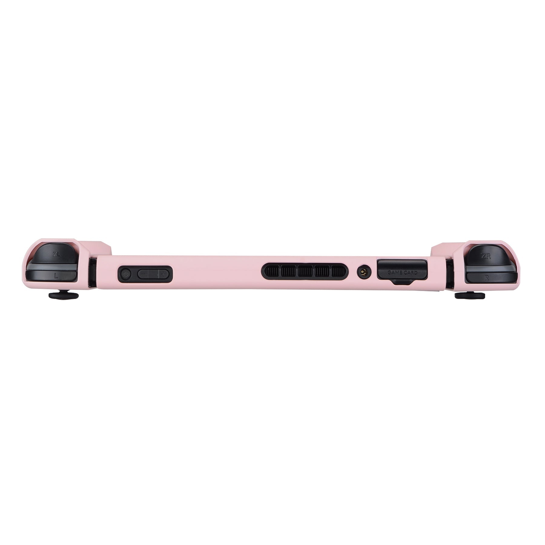 PlayVital Cherry Blossoms Petals Back Cover for NS Switch Console, NS Joycon Handheld Controller Separable Protector Hard Shell, Dockable Protective Case with Colorful ABXY Direction Button Caps - NTT102 PlayVital