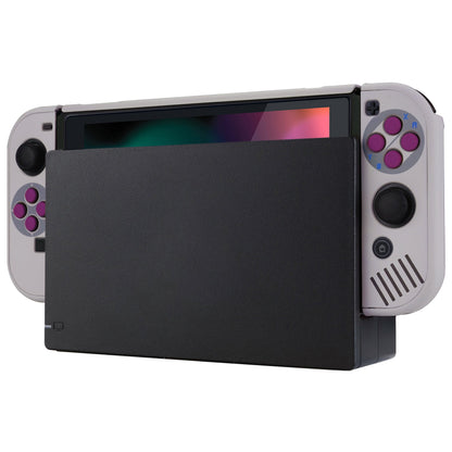 PlayVital Classic 1989 GB DMG-01 Back Cover for NS Switch Console, NS Joycon Handheld Controller Separable Protector Hard Shell, Dockable Protective Case with Red ABXY Direction Button Caps - NTT120 PlayVital