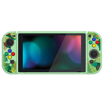 PlayVital Rabbit & Girl Protective Case for NS Switch, Soft TPU Slim Case Cover for NS Switch Joy-Con Console with Colorful ABXY Direction Button Caps - NTU6011 PlayVital