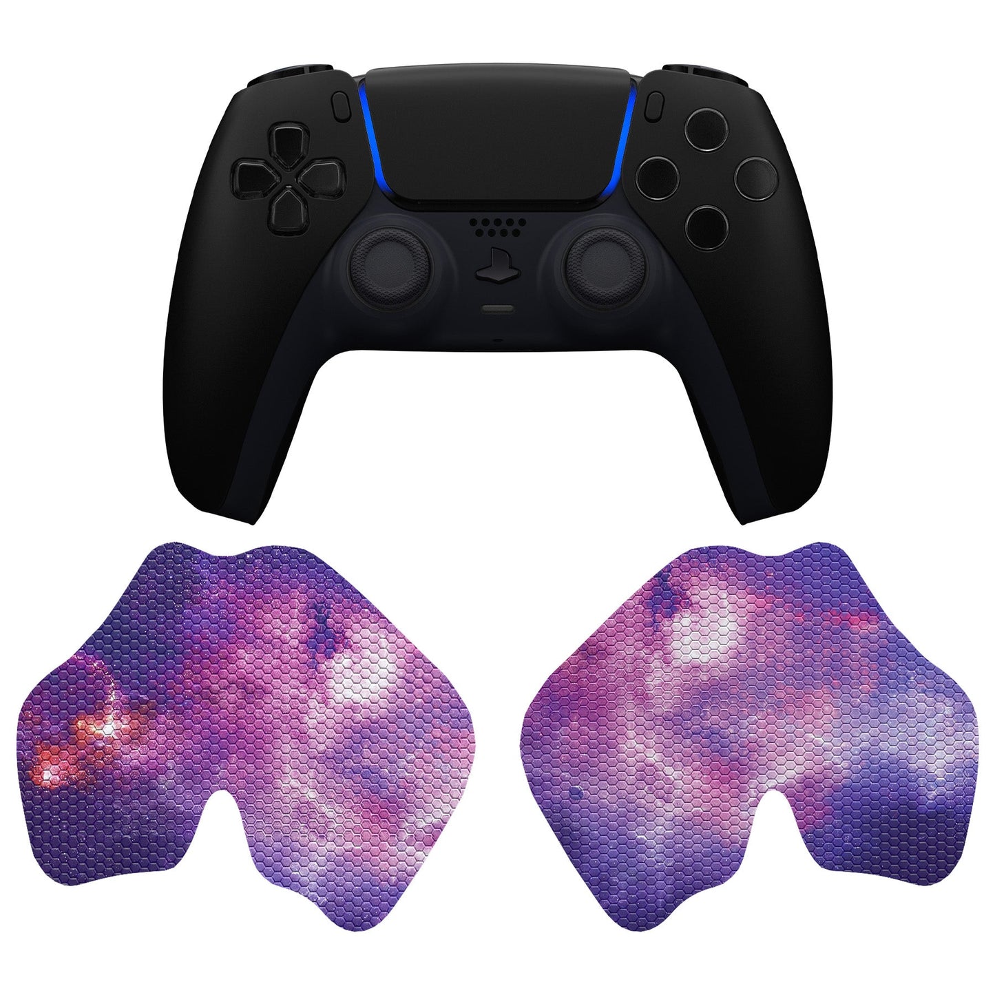 PlayVital Nebula Galaxy Anti-Skid Sweat-Absorbent Controller Grip for PS5 Controller - PFPJ127 PlayVital