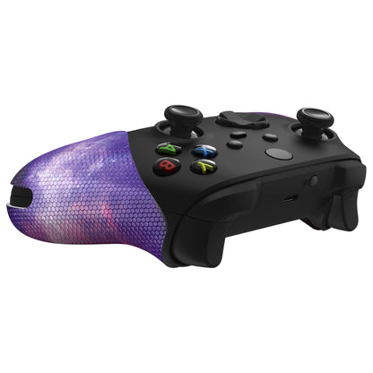 PlayVital Anti-Skid Sweat-Absorbent Controller Grip for Xbox Series X/S Controller, Professional Textured Soft Rubber Pads Handle Grips for Xbox Core Wireless Controller - Nebula Galaxy - X3PJ046 PlayVital