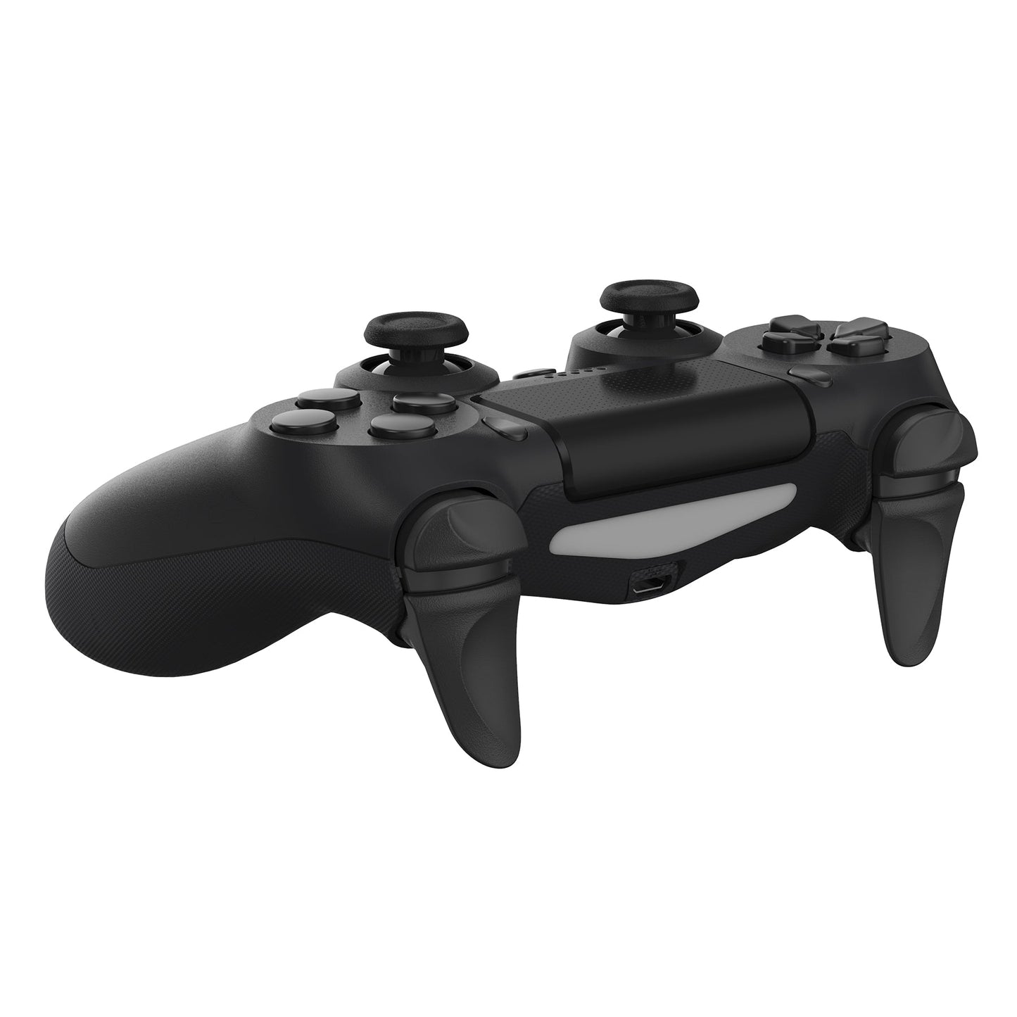 PlayVital 2 Pair Black Shoulder Buttons Extension Triggers for PS4 All Model Controller, Game Improvement Adjusters for PS4 Controller, Bumper Trigger Extenders for PS4 Slim Pro Controller - P4PJ001 PlayVital