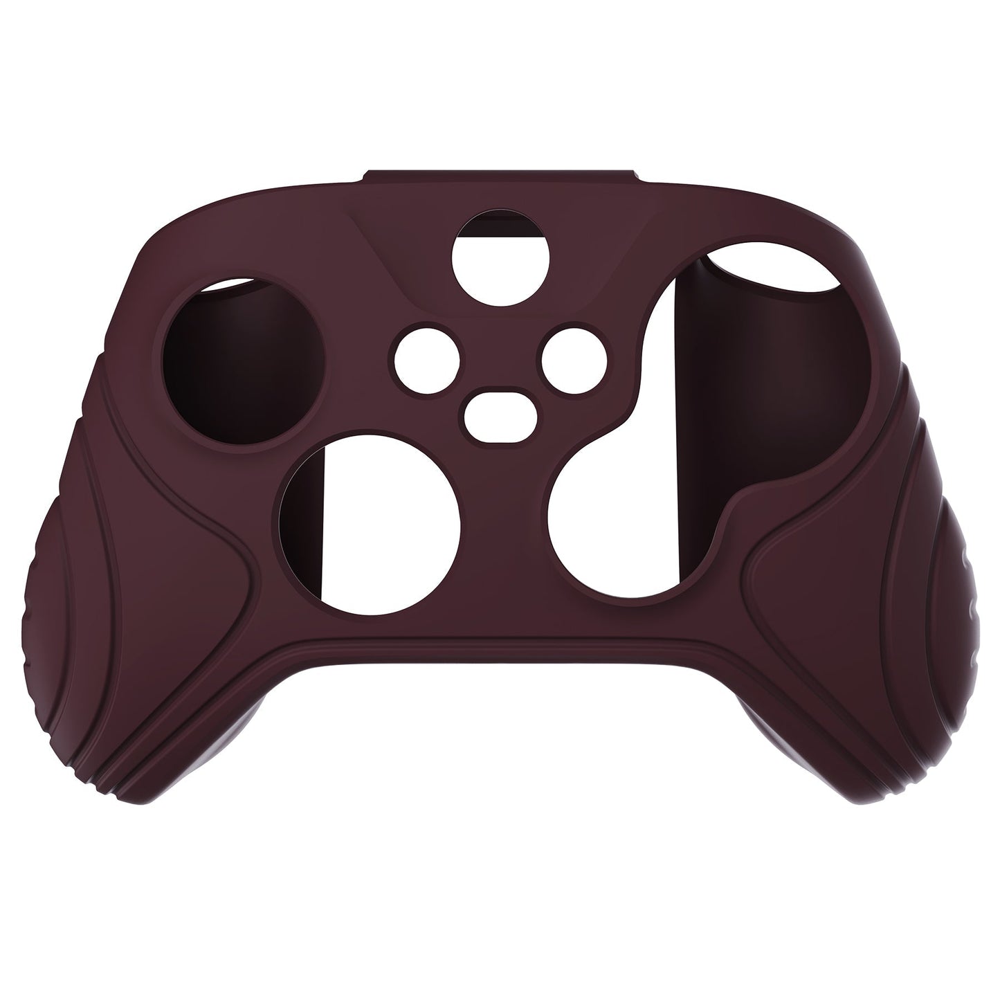 PlayVital Samurai Edition Wine Red Anti-slip Controller Grip Silicone Skin, Ergonomic Soft Rubber Protective Case Cover for Xbox Series S/X Controller with Black Thumb Stick Caps - WAX3011 PlayVital