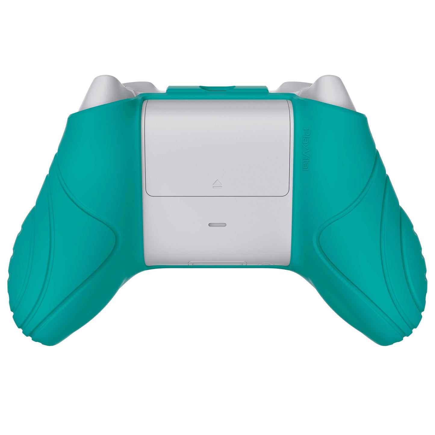 PlayVital Samurai Edition Aqua Green Anti-slip Controller Grip Silicone Skin, Ergonomic Soft Rubber Protective Case Cover for Xbox Series S/X Controller with Black Thumb Stick Caps - WAX3010 PlayVital