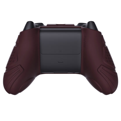 PlayVital Guardian Edition Wine Red Ergonomic Soft Anti-slip Controller Silicone Case Cover, Rubber Protector Skins with Black Joystick Caps for Xbox Series S and Xbox Series X Controller - HCX3011 PlayVital