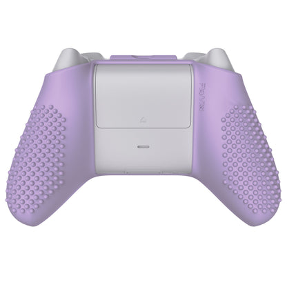 PlayVital Mauve Purple 3D Studded Edition Anti-slip Silicone Cover Skin for Xbox Series X Controller, Soft Rubber Case Protector for Xbox Series S Controller with 6 Black Thumb Grip Caps - SDX3009 PlayVital