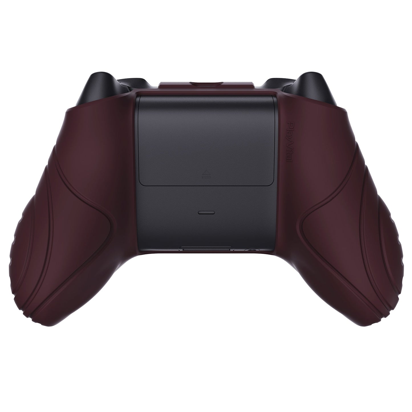 PlayVital Samurai Edition Wine Red Anti-slip Controller Grip Silicone Skin, Ergonomic Soft Rubber Protective Case Cover for Xbox Series S/X Controller with Black Thumb Stick Caps - WAX3011 PlayVital