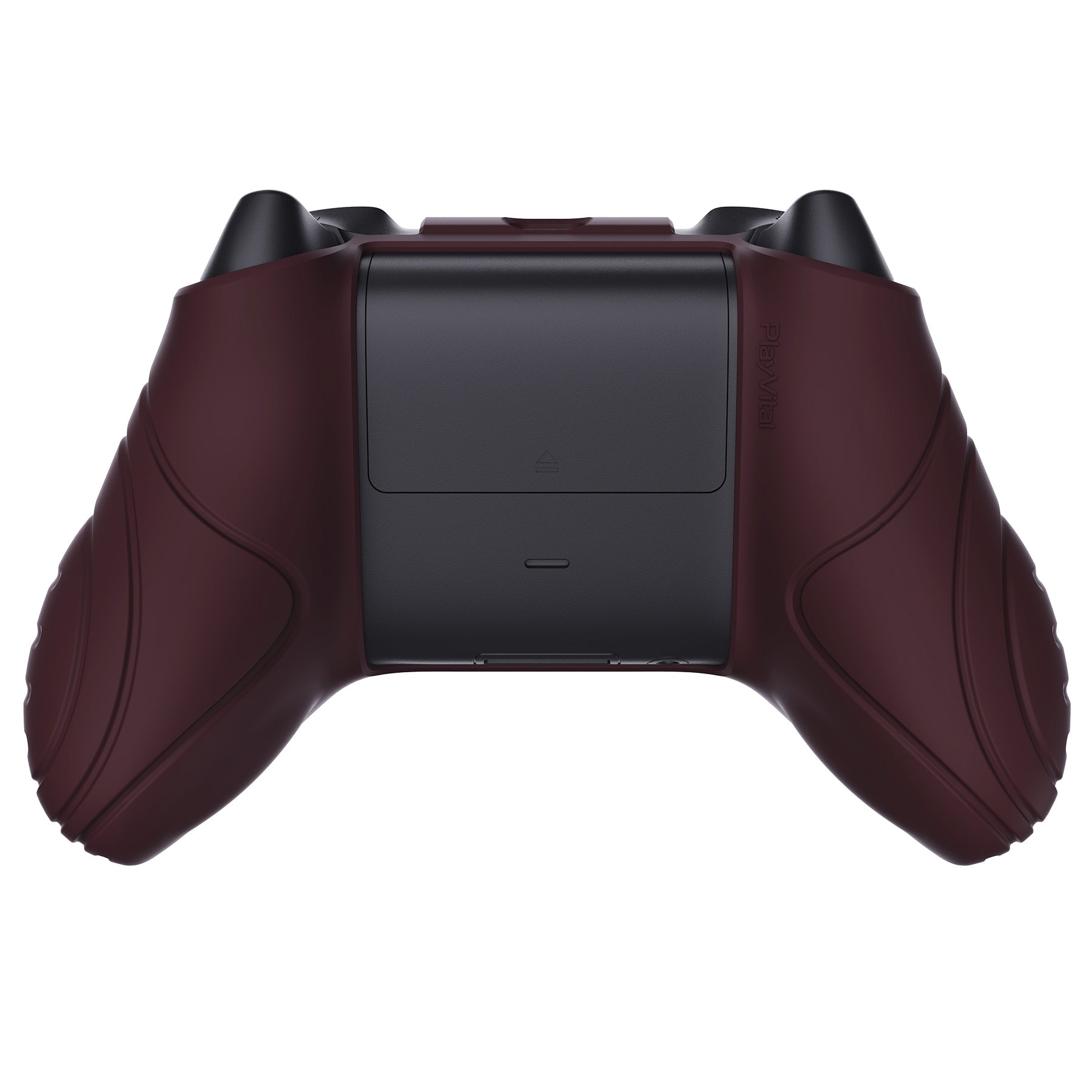 PlayVital Samurai Edition Wine Red Anti-slip Controller Grip Silicone Skin, Ergonomic Soft Rubber Protective Case Cover for Xbox Series S/X Controller with Black Thumb Stick Caps - WAX3011 PlayVital