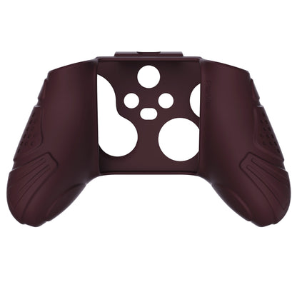 PlayVital Guardian Edition Wine Red Ergonomic Soft Anti-slip Controller Silicone Case Cover, Rubber Protector Skins with Black Joystick Caps for Xbox Series S and Xbox Series X Controller - HCX3011 PlayVital