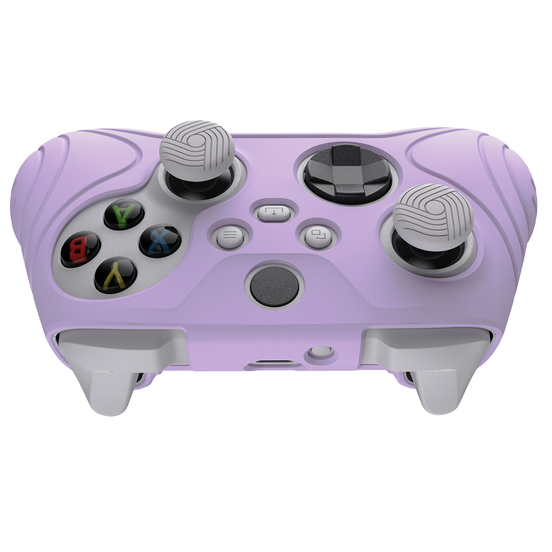 PlayVital Samurai Edition Mauve Purple Anti-slip Controller Grip Silicone Skin, Ergonomic Soft Rubber Protective Case Cover for Xbox Series S/X Controller with Black Thumb Stick Caps - WAX3009 PlayVital