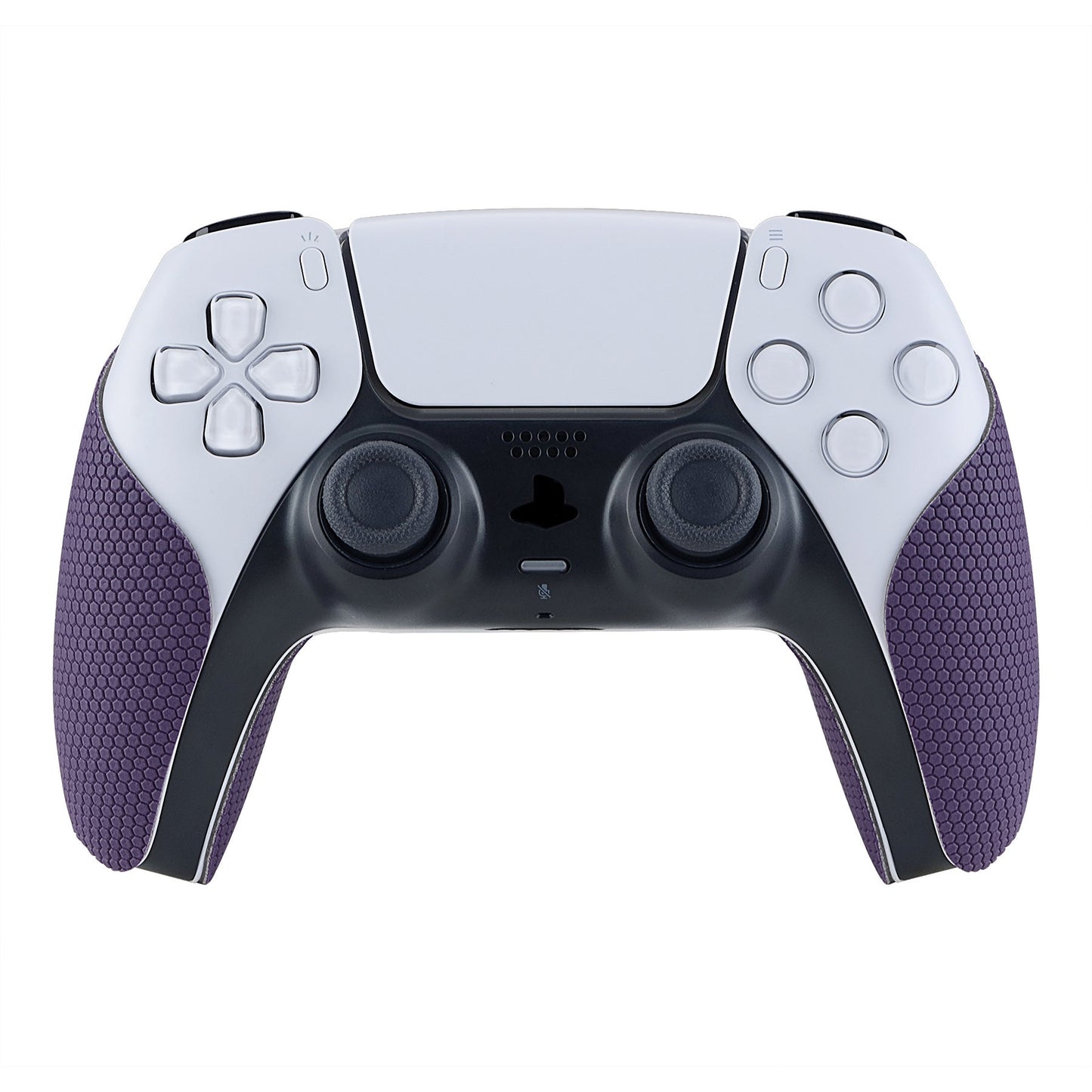 PlayVital Purple Anti-Skid Sweat-Absorbent Controller Grip for PS5 Controller, Professional Textured Soft Rubber Pads Handle Grips for PS5 Controller - PFPJ006 PlayVital