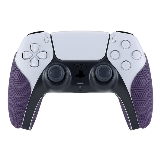 PlayVital Purple Anti-Skid Sweat-Absorbent Controller Grip for PS5 Controller, Professional Textured Soft Rubber Pads Handle Grips for PS5 Controller - PFPJ006 PlayVital