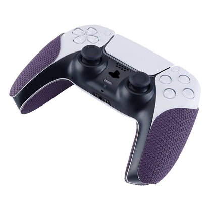 PlayVital Purple Anti-Skid Sweat-Absorbent Controller Grip for PS5 Controller, Professional Textured Soft Rubber Pads Handle Grips for PS5 Controller - PFPJ006 PlayVital