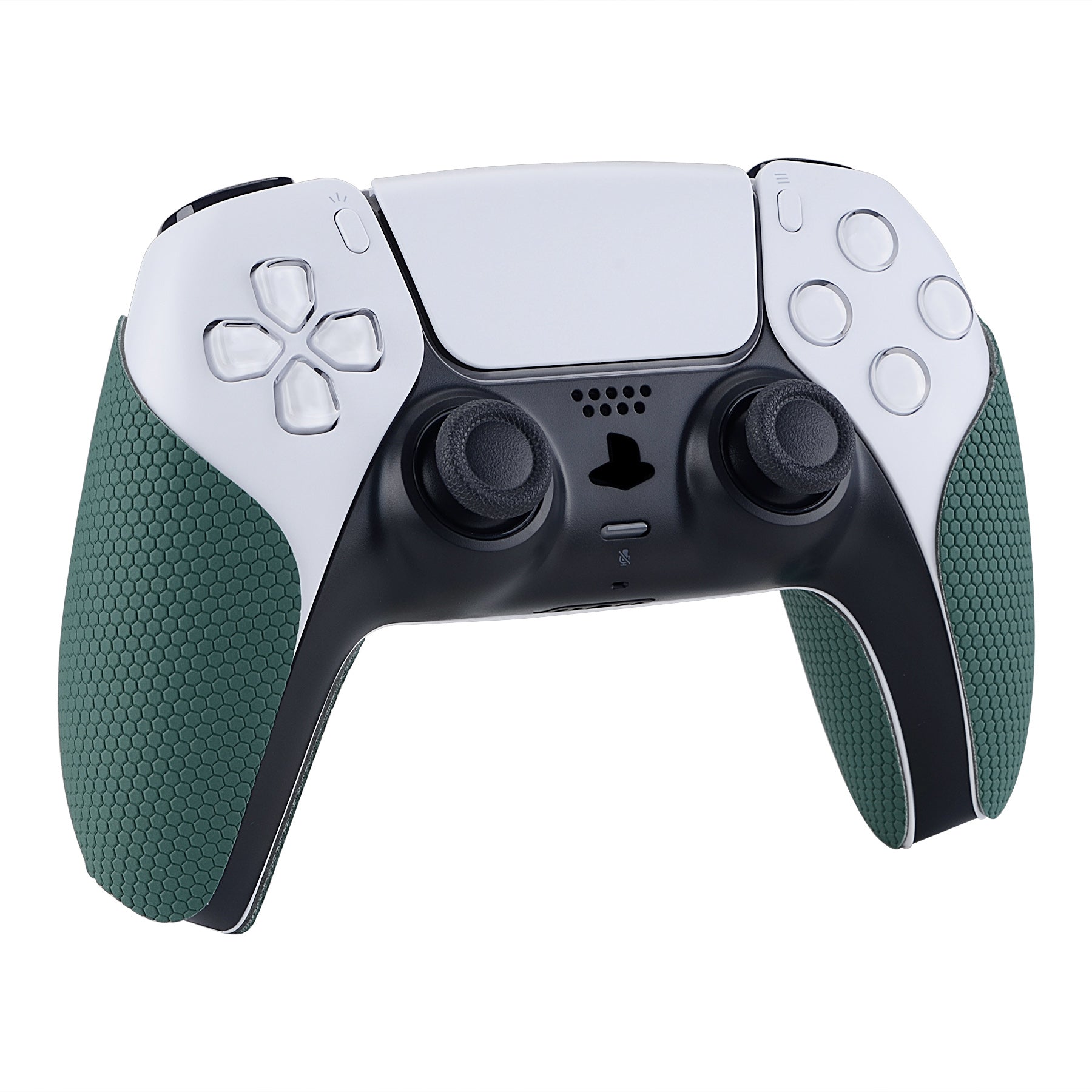 PlayVital Pine Green Anti-Skid Sweat-Absorbent Controller Grip for PS5 Controller, Professional Textured Soft Rubber Pads Handle Grips for PS5 Controller - PFPJ007 PlayVital