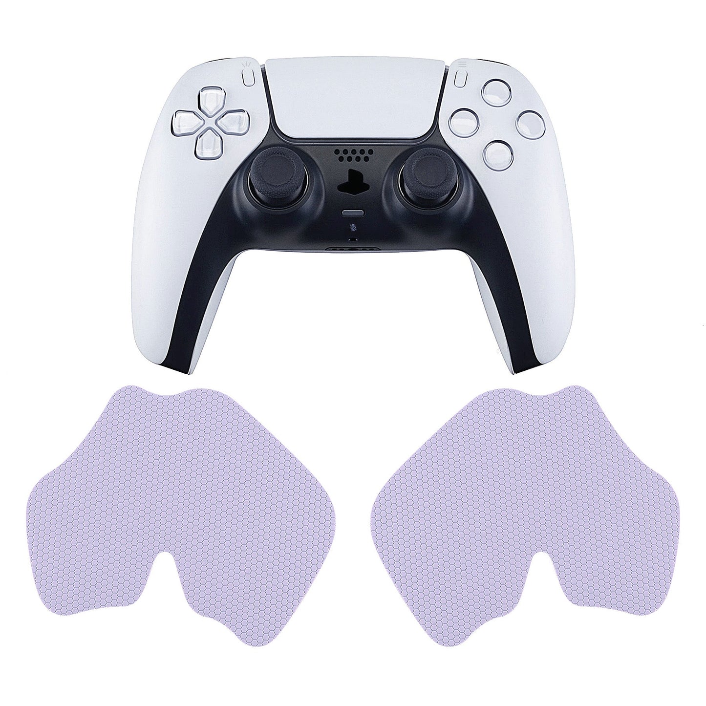 PlayVital Mauve Purple Anti-Skid Sweat-Absorbent Controller Grip for PS5 Controller, Professional Textured Soft Rubber Pads Handle Grips for PS5 Controller - PFPJ023 PlayVital