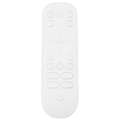 PlayVital White Silicone Protective Remote Case for PS5 Media Remote Cover, Ergonomic Design Full Body Protector Skin for PS5 Remote Control - PFPJ036 PlayVital