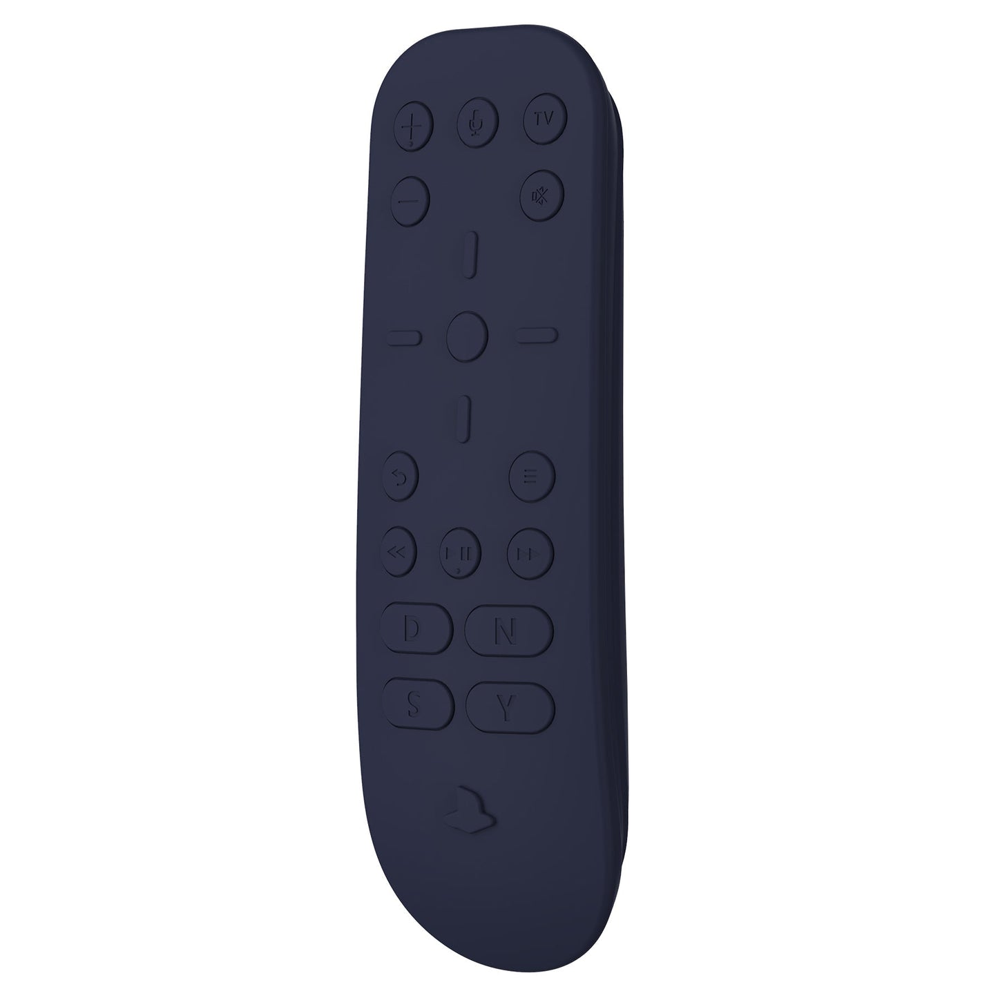 PlayVital Midnight Blue Silicone Protective Remote Case for PS5 Media Remote Cover, Ergonomic Design Full Body Protector Skin for PS5 Remote Control - PFPJ038 PlayVital