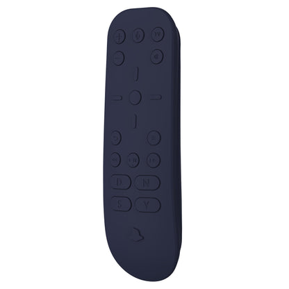 PlayVital Midnight Blue Silicone Protective Remote Case for PS5 Media Remote Cover, Ergonomic Design Full Body Protector Skin for PS5 Remote Control - PFPJ038 PlayVital