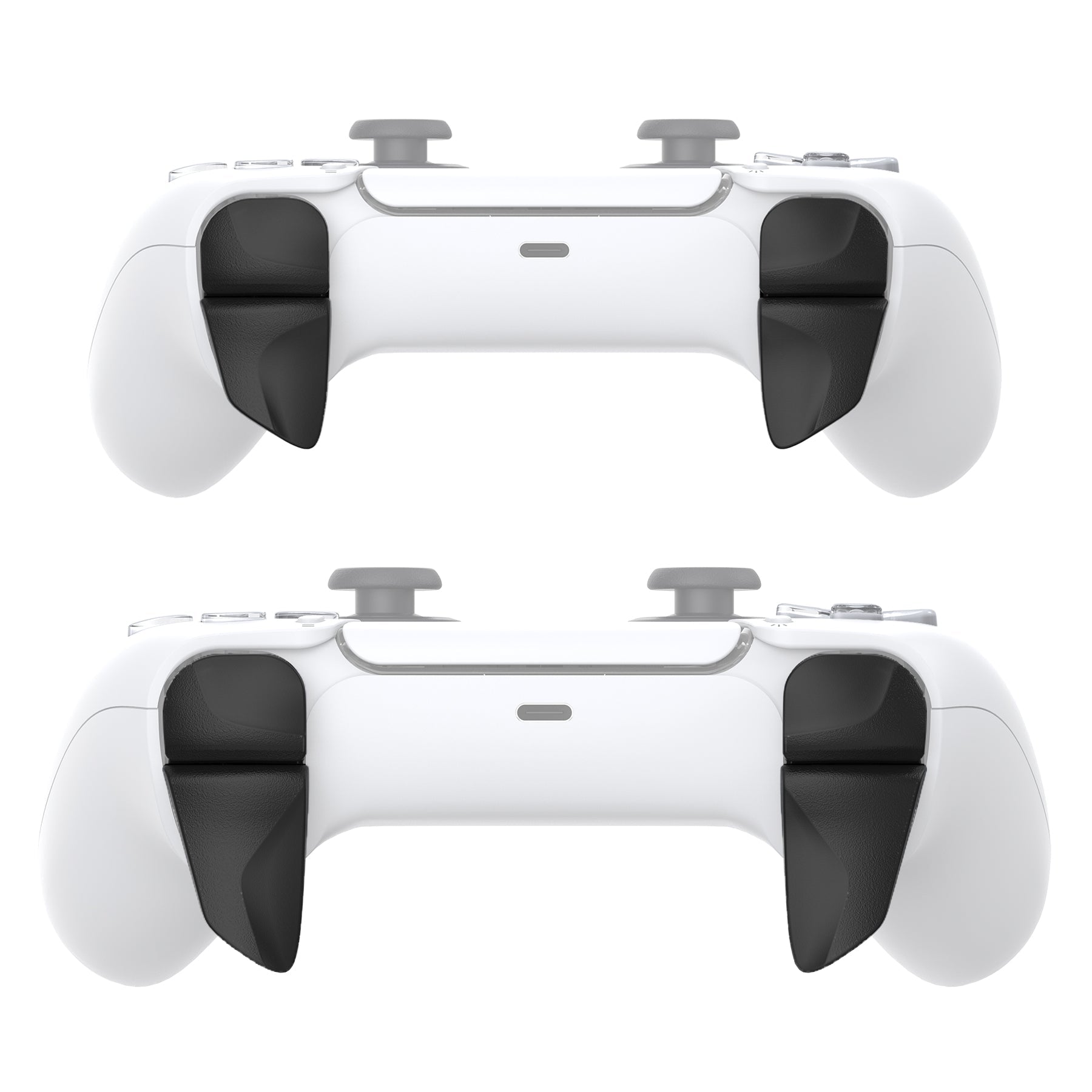 PlayVital Black 2 Pair Shoulder Buttons Extension Triggers for PS5 Controller, Game Improvement Adjusters for PS5 Controller, Bumper Trigger Extenders for PS5 Controller - PFPJ039 PlayVital