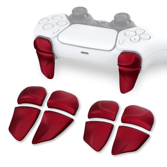 PlayVital Scarlet Red 2 Pair Shoulder Buttons Extension Triggers for PS5 Controller, Game Improvement Adjusters for PS5 Controller, Bumper Trigger Extenders for PS5 Controller - PFPJ041 PlayVital