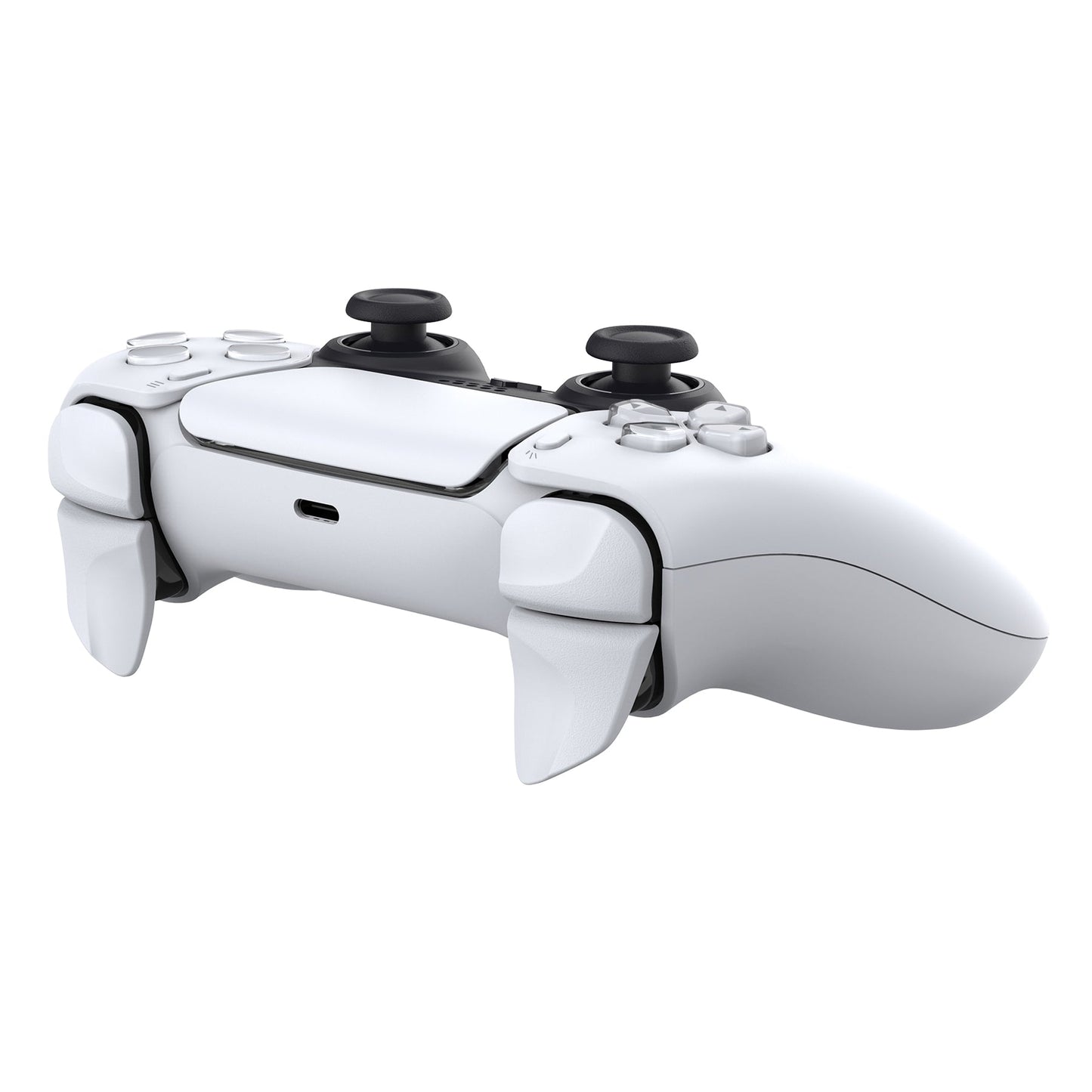 PlayVital White 2 Pair Shoulder Buttons Extension Triggers for PS5 Controller, Game Improvement Adjusters for PS5 Controller, Bumper Trigger Extenders for PS5 Controller - PFPJ045 PlayVital