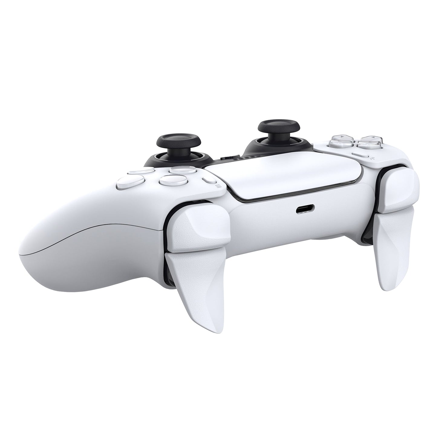 PlayVital White 2 Pair Shoulder Buttons Extension Triggers for PS5 Controller, Game Improvement Adjusters for PS5 Controller, Bumper Trigger Extenders for PS5 Controller - PFPJ045 PlayVital