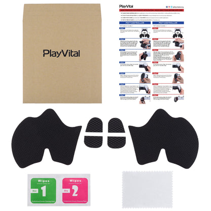 PlayVital Armored Edition Anti-Skid Sweat-Absorbent Controller Grip for PS5, Professional Textured Soft Rubber Pads Handle Grips for PS5 Controller with Shoulder Button Trigger Stickers -  PFPJ049 PlayVital