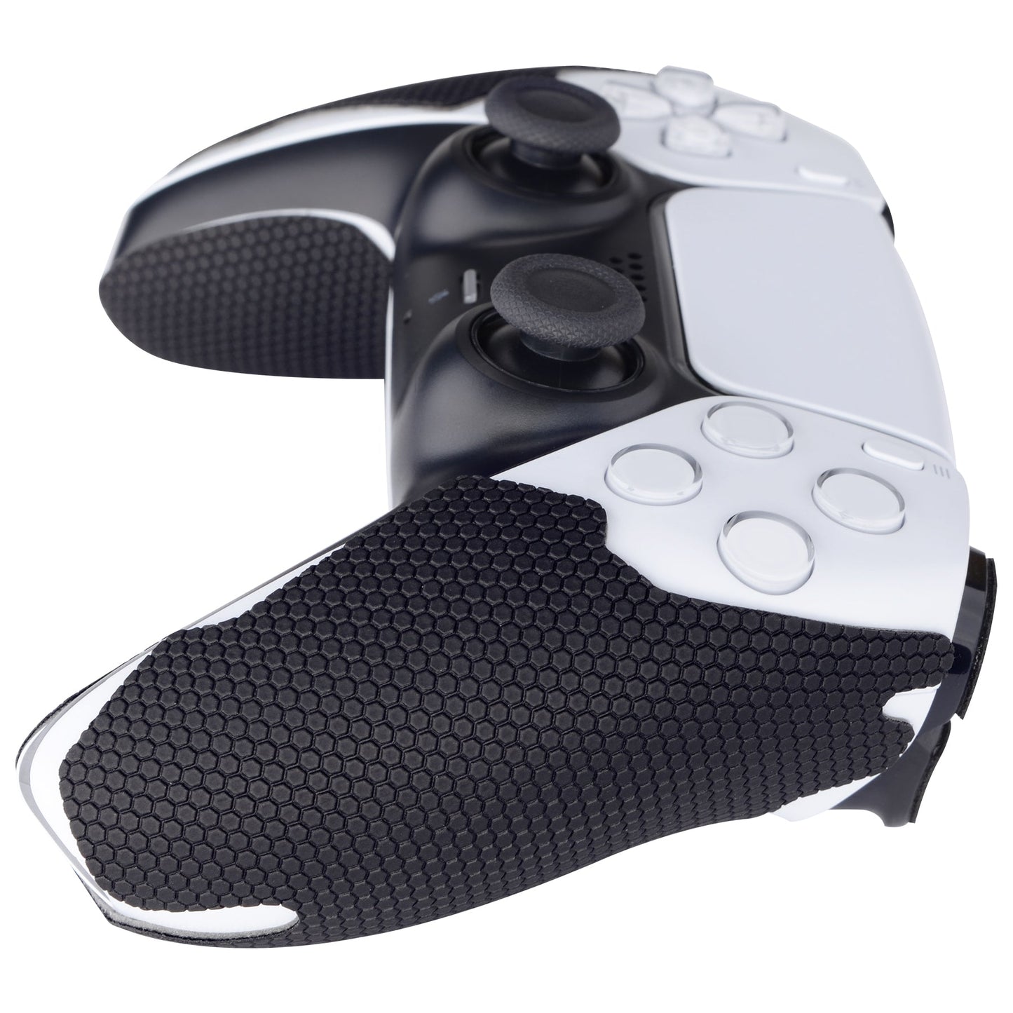 PlayVital Mecha Edition Anti-Skid Sweat-Absorbent Controller Grip for PS5, Professional Textured Soft Rubber Pads Handle Grips for PS5 Controller with Shoulder Button Trigger Stickers - PFPJ050 PlayVital