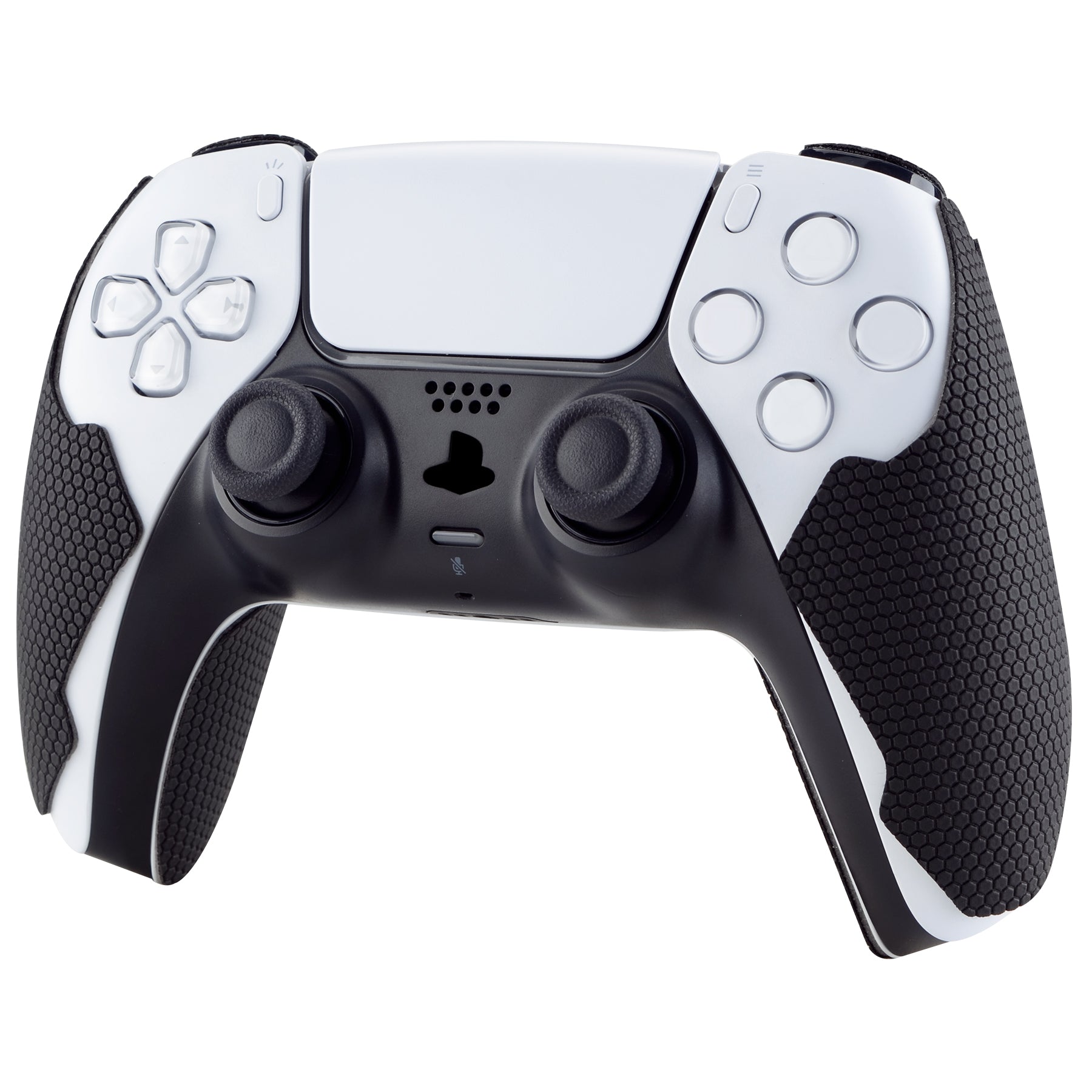 PlayVital Mecha Edition Anti-Skid Sweat-Absorbent Controller Grip for PS5, Professional Textured Soft Rubber Pads Handle Grips for PS5 Controller with Shoulder Button Trigger Stickers - PFPJ050 PlayVital