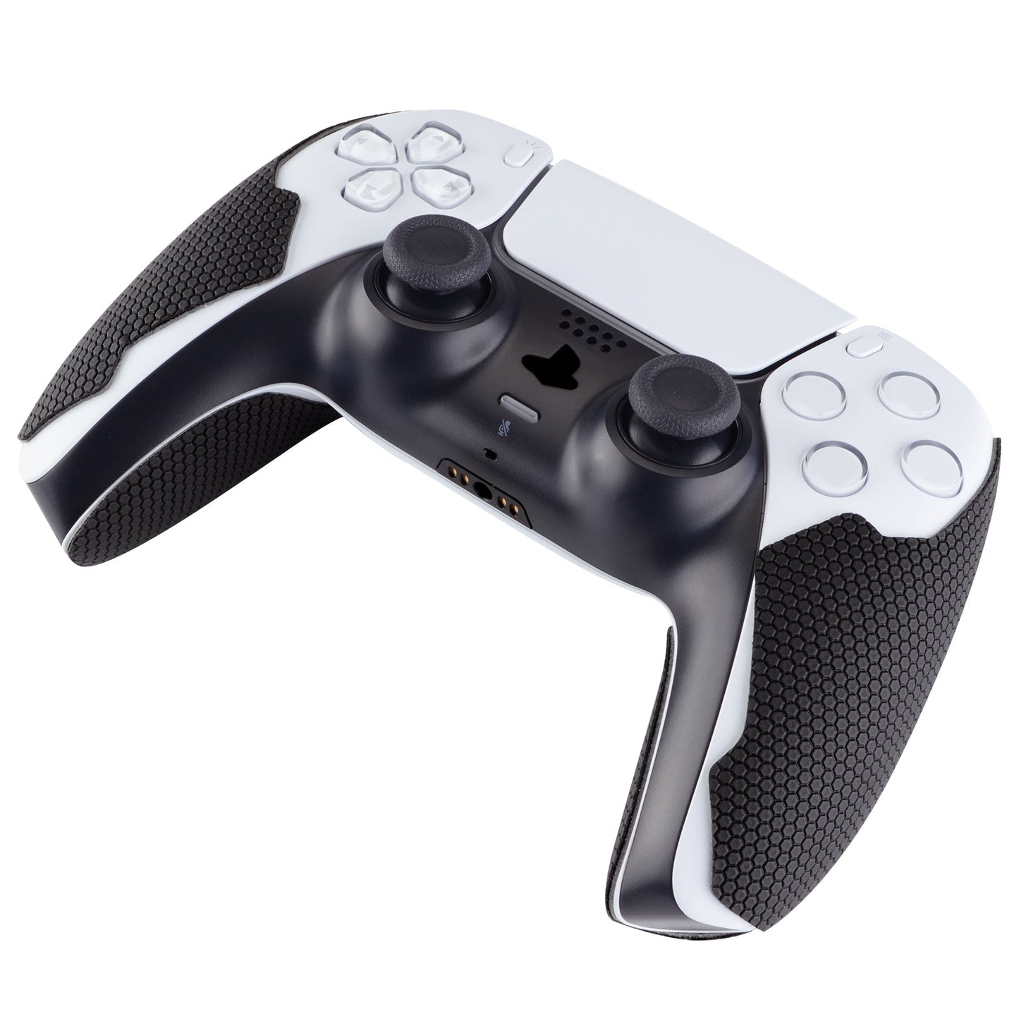 PlayVital Mecha Edition Anti-Skid Sweat-Absorbent Controller Grip for PS5, Professional Textured Soft Rubber Pads Handle Grips for PS5 Controller with Shoulder Button Trigger Stickers - PFPJ050 PlayVital