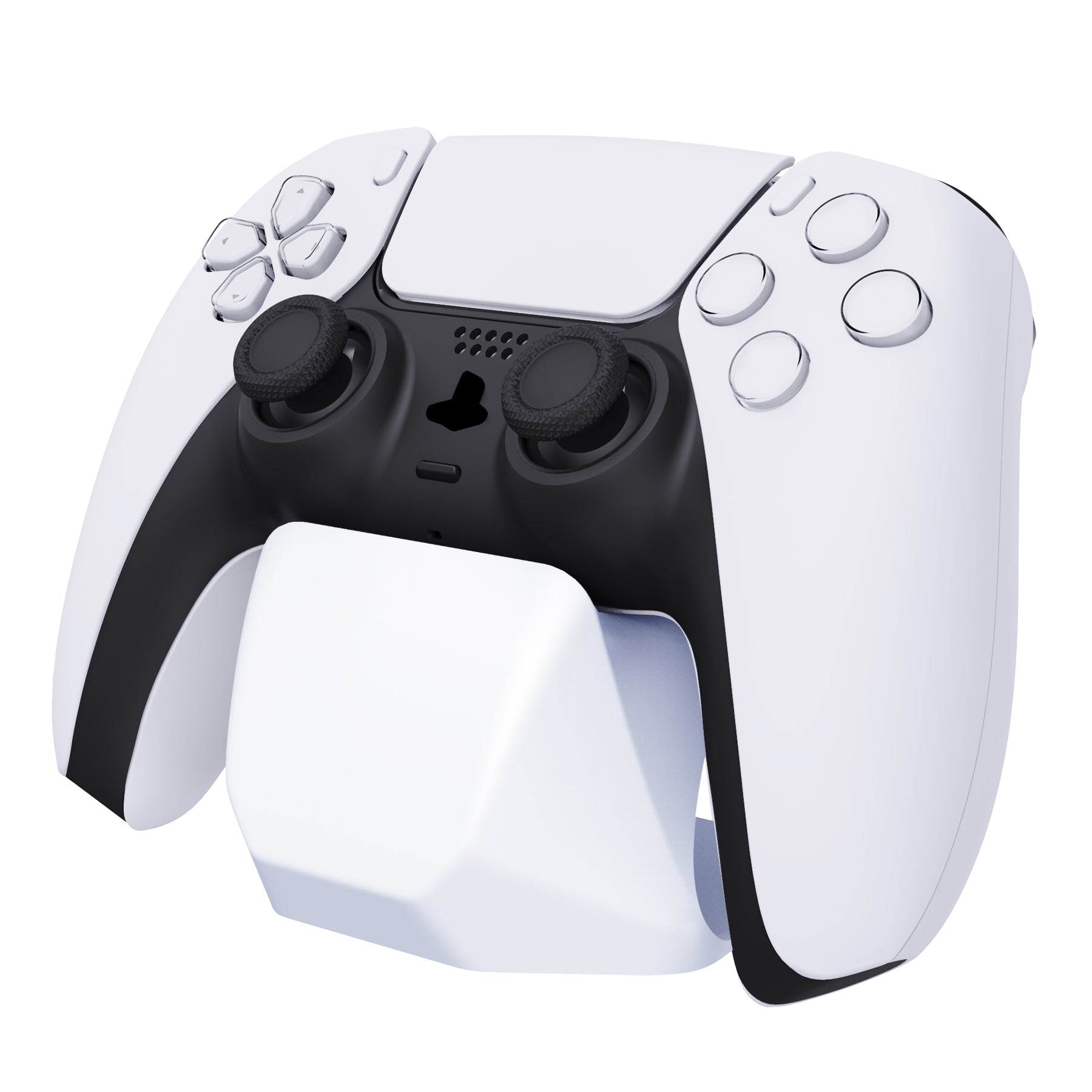 PlayVital White Universal Game Controller Stand for Xbox Series X/S Controller, Gamepad Stand for PS5/4 Controller, Display Stand Holder for Xbox Controller - PFPJ056 PlayVital