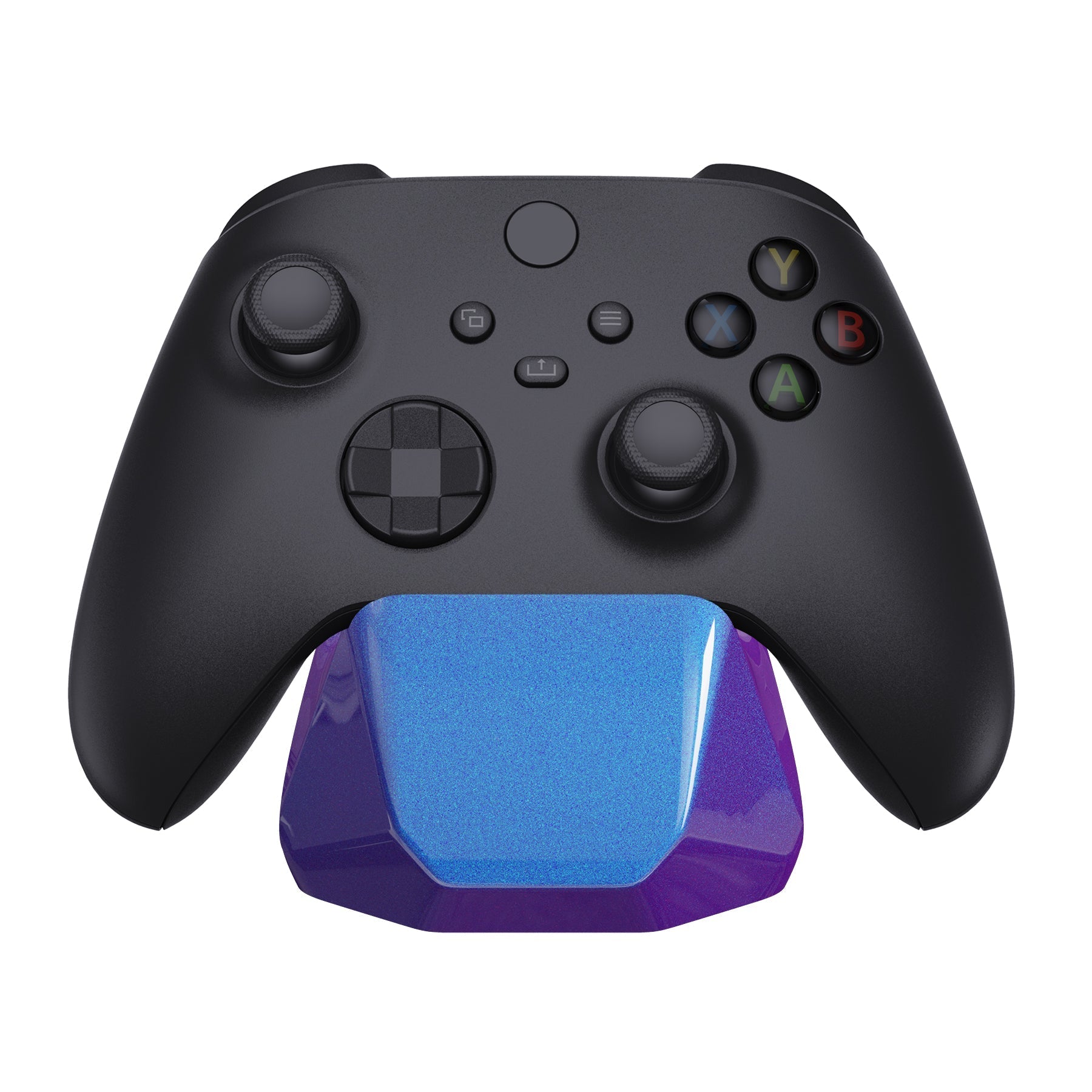 PlayVital Chameleon Purple Blue Universal Game Controller Stand for Xbox Series X/S Controller, Gamepad Stand for PS5/4 Controller, Display Stand Holder for Xbox Controller - PFPJ058 PlayVital