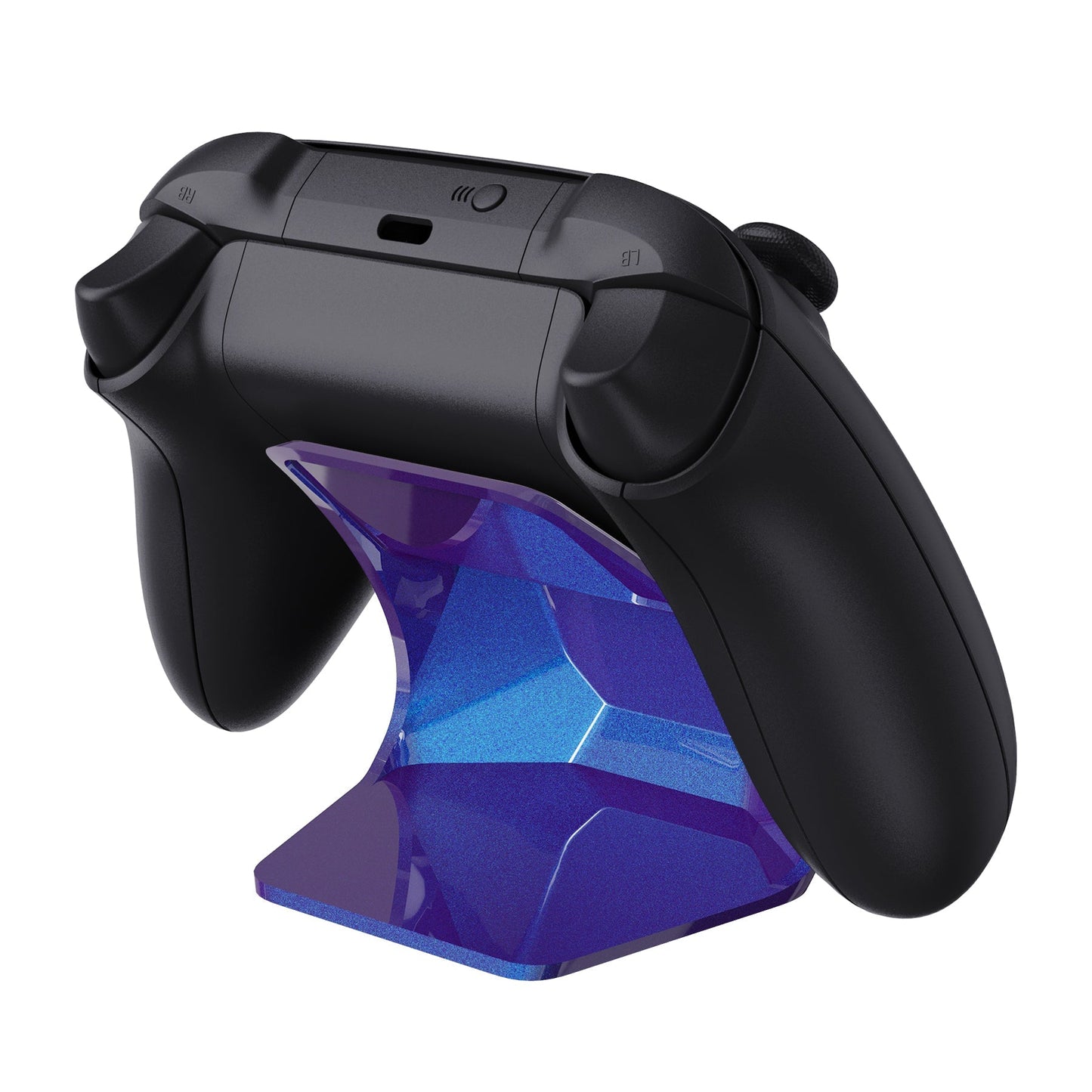 PlayVital Chameleon Purple Blue Universal Game Controller Stand for Xbox Series X/S Controller, Gamepad Stand for PS5/4 Controller, Display Stand Holder for Xbox Controller - PFPJ058 PlayVital