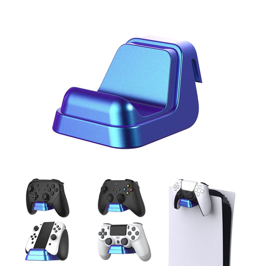 PlayVital Universal Game Controller Wall Mount for ps5 & Headset, Wall Stand for Xbox Series Controller, Wall Holder for Nintendo Switch Pro Controller, Dedicated Console Hanger Mode for ps5 - Chameleon Purple Blue - PFPJ071 PlayVital