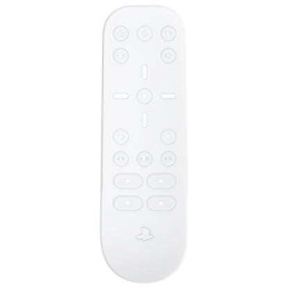 PlayVital Clear White Silicone Protective Remote Case for PS5 Media Remote Cover, Ergonomic Design Full Body Protector Skin for PS5 Remote Control - PFPJ076 PlayVital