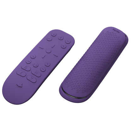 PlayVital Purple Silicone Protective Remote Case for PS5 Media Remote Cover, Ergonomic Design Full Body Protector Skin for PS5 Remote Control - PFPJ078 PlayVital